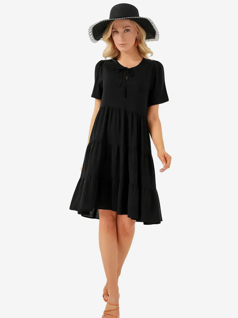Others - invalid brand BDART Crew Neck Mini Dress with Bow Tie
