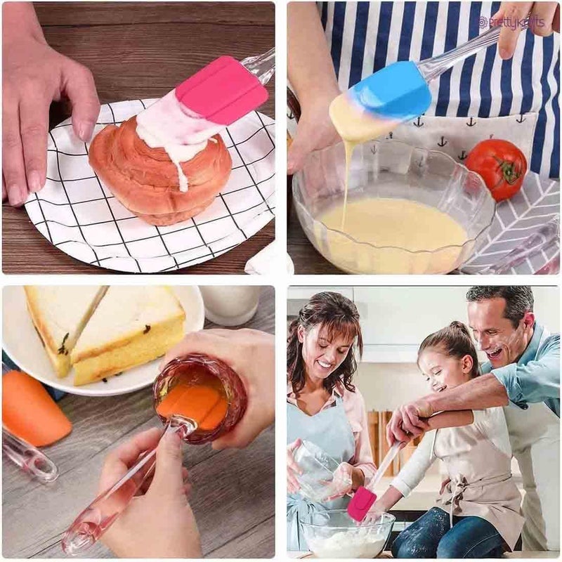 Jyot Creation 100ML Oil Sprayer Bottle for Cooking Baking Roasting Grilling FoodGrade Oil Mister Glass Spray Bottle for Kitchen with Silicone Oli Brush or Spatula With Silicone Funnel Pack Of 4 - Image 4