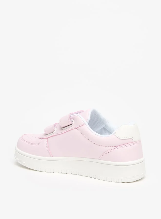 فلورا بيلا من شو إكسبرس Girls Panelled School Shoes With Hook And Loop Closure