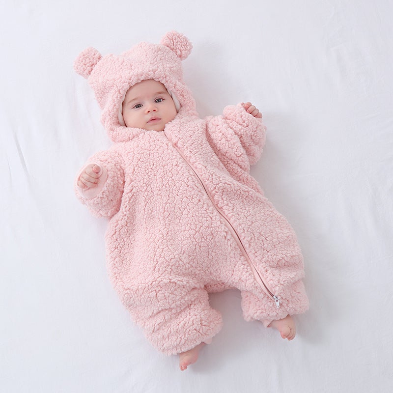 Newborn baby sleeping bag children''s anti-startle spring and summer thin anti-kick quilt baby autumn and winter imitation lamb wool Universal - Image 2