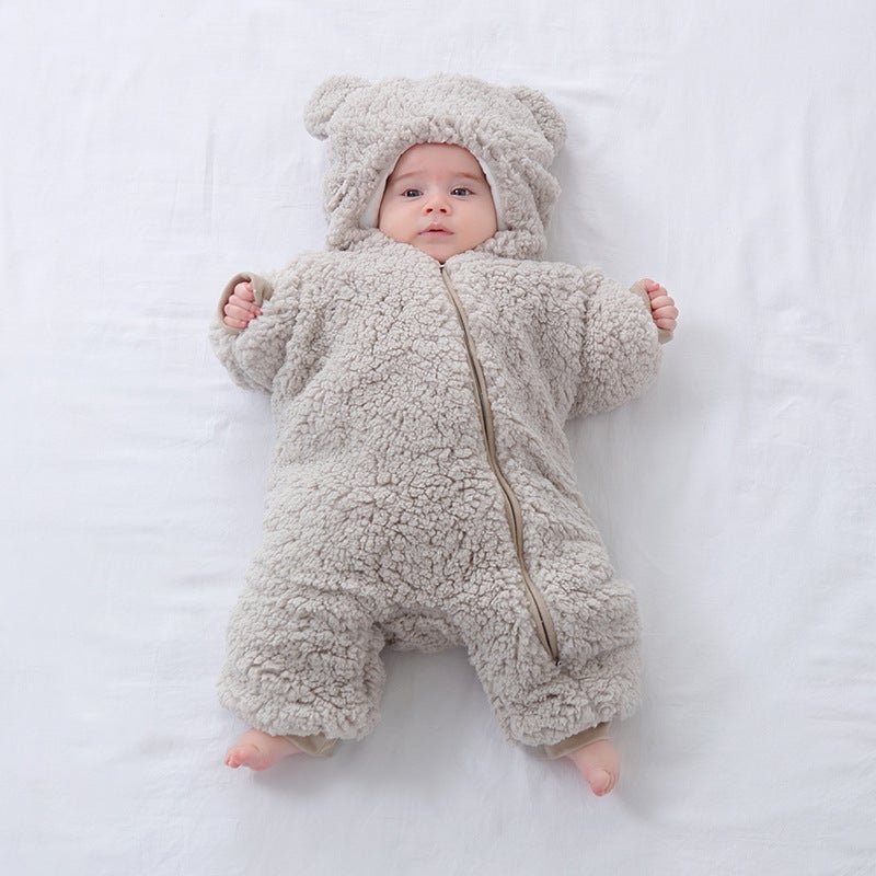 Newborn baby sleeping bag children''s anti-startle spring and summer thin anti-kick quilt baby autumn and winter imitation lamb wool Universal - Image 4