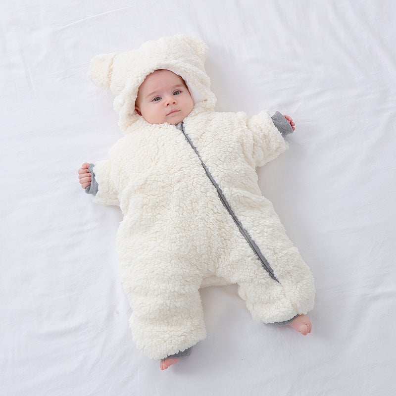 Newborn baby sleeping bag children''s anti-startle spring and summer thin anti-kick quilt baby autumn and winter imitation lamb wool Universal - Image 5