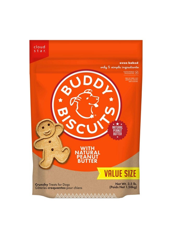 Buddy Biscuits 3.5 lbs. Bag of Crunchy Dog Treats Made with Natural Peanut Butter - Image 1