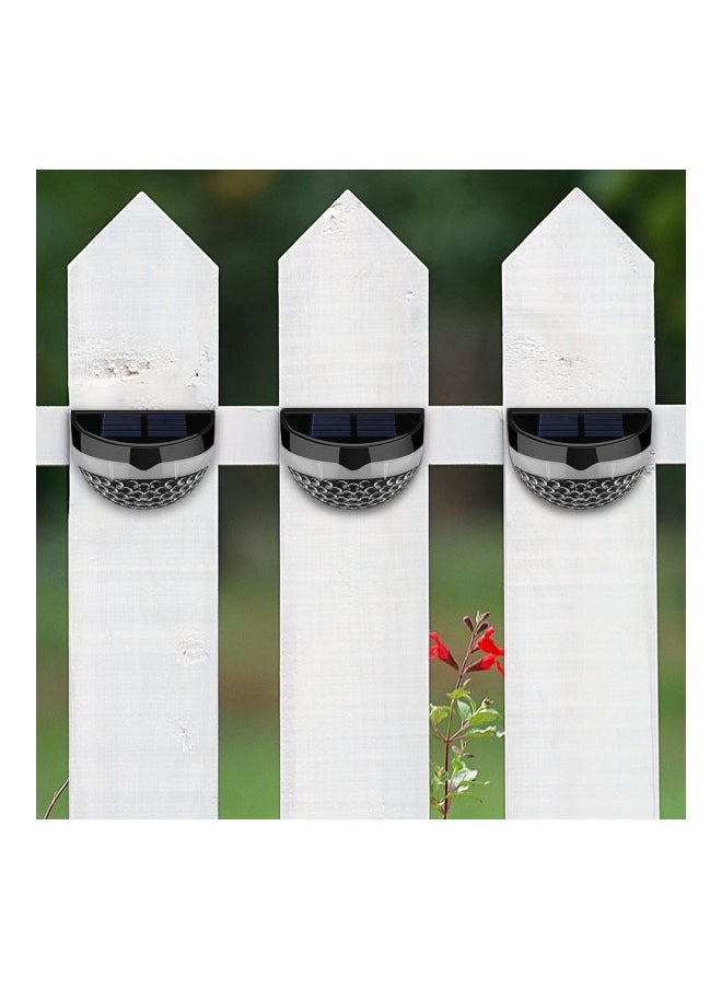 NIBEMINENT 4-Piece Solar Powered Wall Lamp White 3.5x2.4x1.9inch  - Image 4