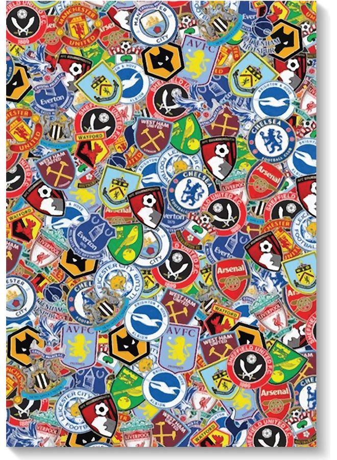 RYN Clubs Logos Wall Art Multicolour 40x60cm - Image 2