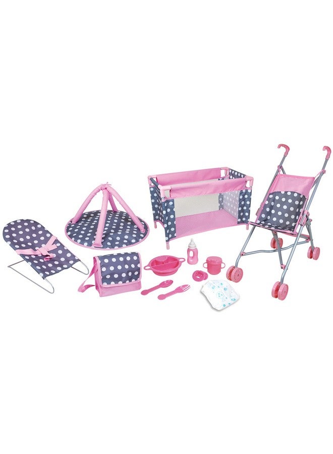 Lissi 5 Piece Doll Deluxe Nursery Play Set with Accessories - Image 1