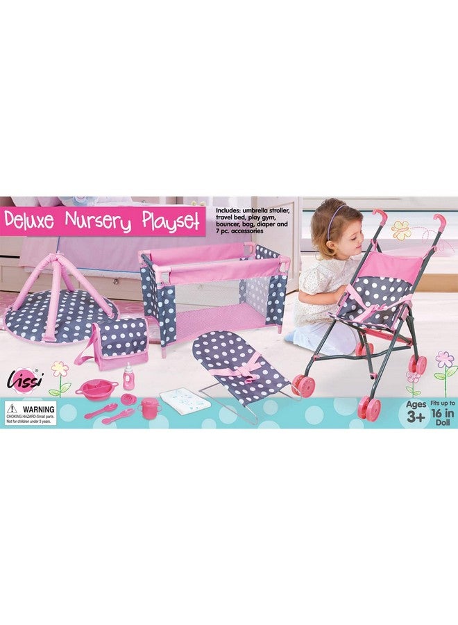 Lissi 5 Piece Doll Deluxe Nursery Play Set with Accessories - Image 2
