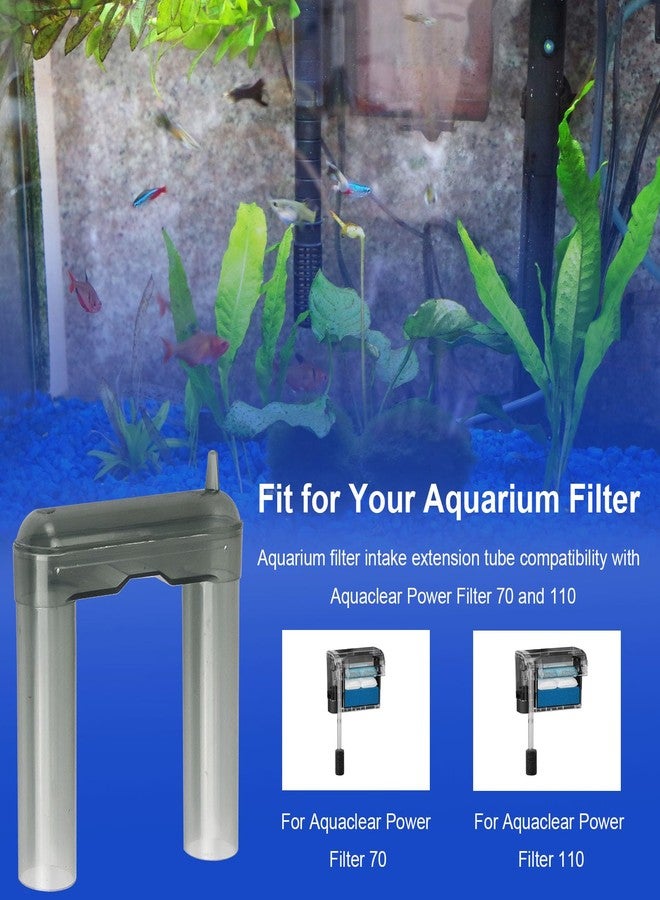 HEBRAR Aquarium Filter Intake Extension Tube, U Tube Compatibility with Aquaclear Power Filter 70 110, for Aquaclear Intake Tube Keeps Water Crystal Clear,Replacement Tube Aquarium Filter Accessories - Image 2
