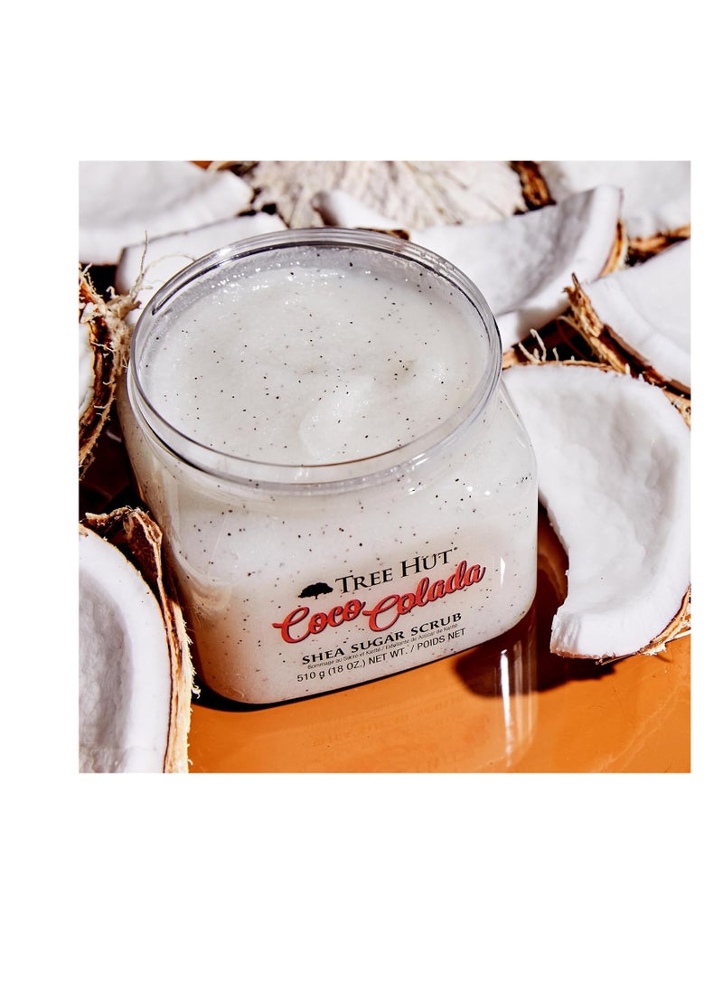 Tree Hut Tree Hut Shea Sugar Scrub Coco Colada, 18 oz, Ultra Hydrating and Exfoliating Scrub for Nourishing Essential Body Care  - Image 4