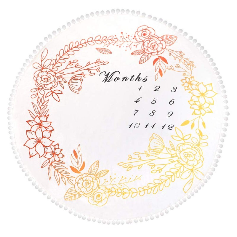 [Long service life] Milestone Blanket, Baby Monthly Milestone Blanket Girl Boy Include Frame, Soft Fleece Flannel Photography Background for Newborn Mom Gift Baby Gift, 52 Inches Diameter (Style B, Heart Shape Frame) Permanent & temporary usable Space saving design picks Trendy budget practical design All storage space compatible Easy daily handling design Classic trendy design picks No overseas transit wait Long term use design Wide daily application Multi stock guarantee supply Upgraded general grade quality Odor free color Repeated use trusted quality Multi-source stock guarantee Worth purchasing Safe approved storage space Highly recommended by buyers Diverse operating method fit Practical experience crafted Natural tone color options Stable local goods source Exclusive new launch Wear resistant Limited availability - Image 1