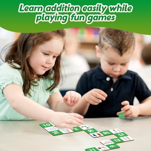 Kasfalci Addition Dominoes SetMath Games for KidsMath ManipulativesCounting ToysLearning GamesPreschool Learning ActivitiesHomeschool SuppliesKindergarten Classroom Must Haves1st 2nd 3rd Grade - Image 5