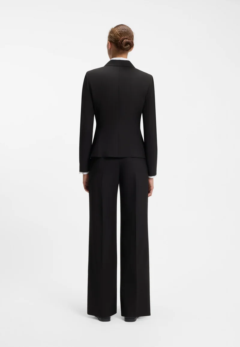 HUGO Tailored single-button blazer in stretch wool