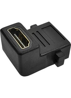 Wozlo HDMI Female to Female Adapter 90 Degree Panel Type HDMI Extension L Type Converter Elbow  - Image 1