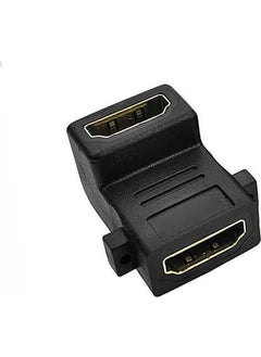 Wozlo HDMI Female to Female Adapter 90 Degree Panel Type HDMI Extension L Type Converter Elbow  - Image 3