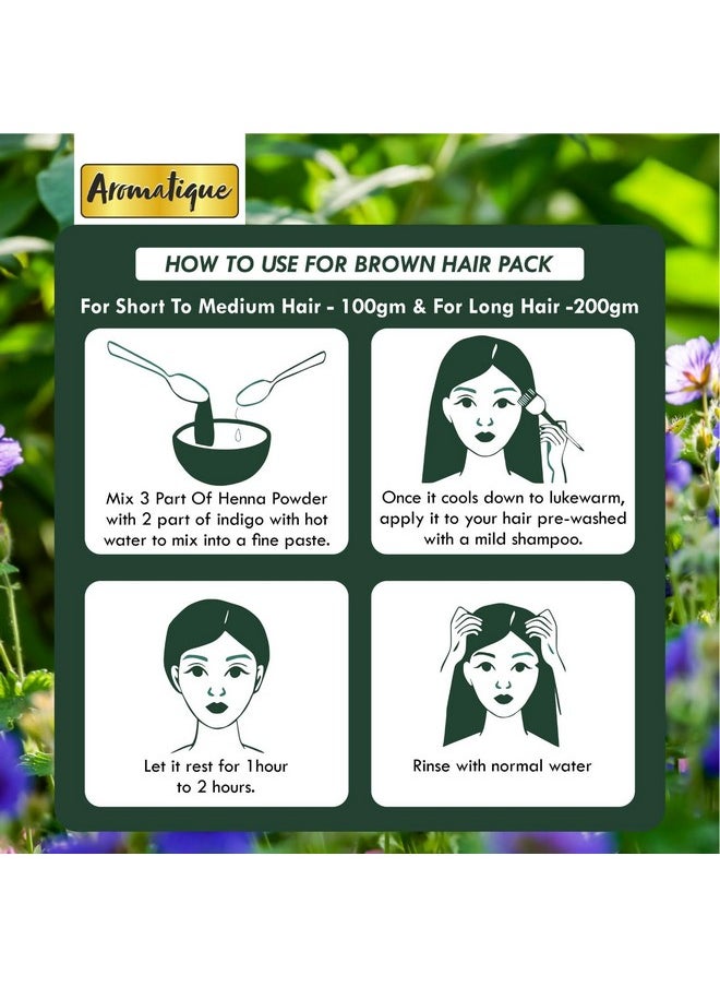 AROMATIQUE Indigo Powder For Hair Blacknatural Hair & Beard Dye Herbal Indigo Powder For Natural Hair Coloring Protects Hair From Damage 250Gms…  - Image 2