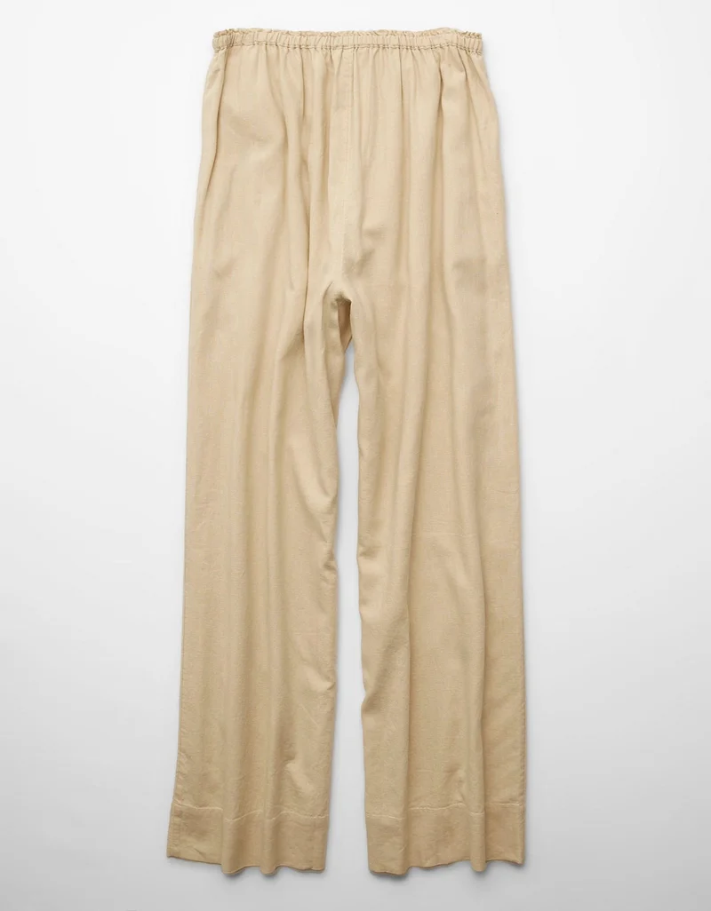 American Eagle  AE High-Waisted Linen Easy Pant for Women | Best Price UAE