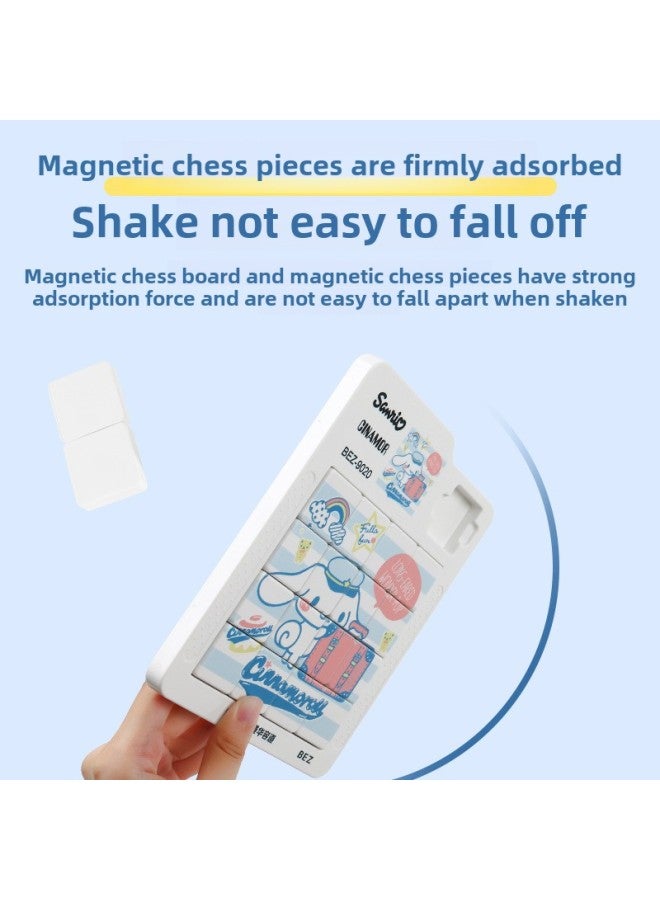 Salio Magnetic Huarong Road 4-order 5-order Sliding Puzzle Magnetic Children's Educational Students Student Stall Toy Batch-Color:Culomi C [4 × 4]/16 Cells-Specifications:Magnetic Huarong Road]  - Image 5