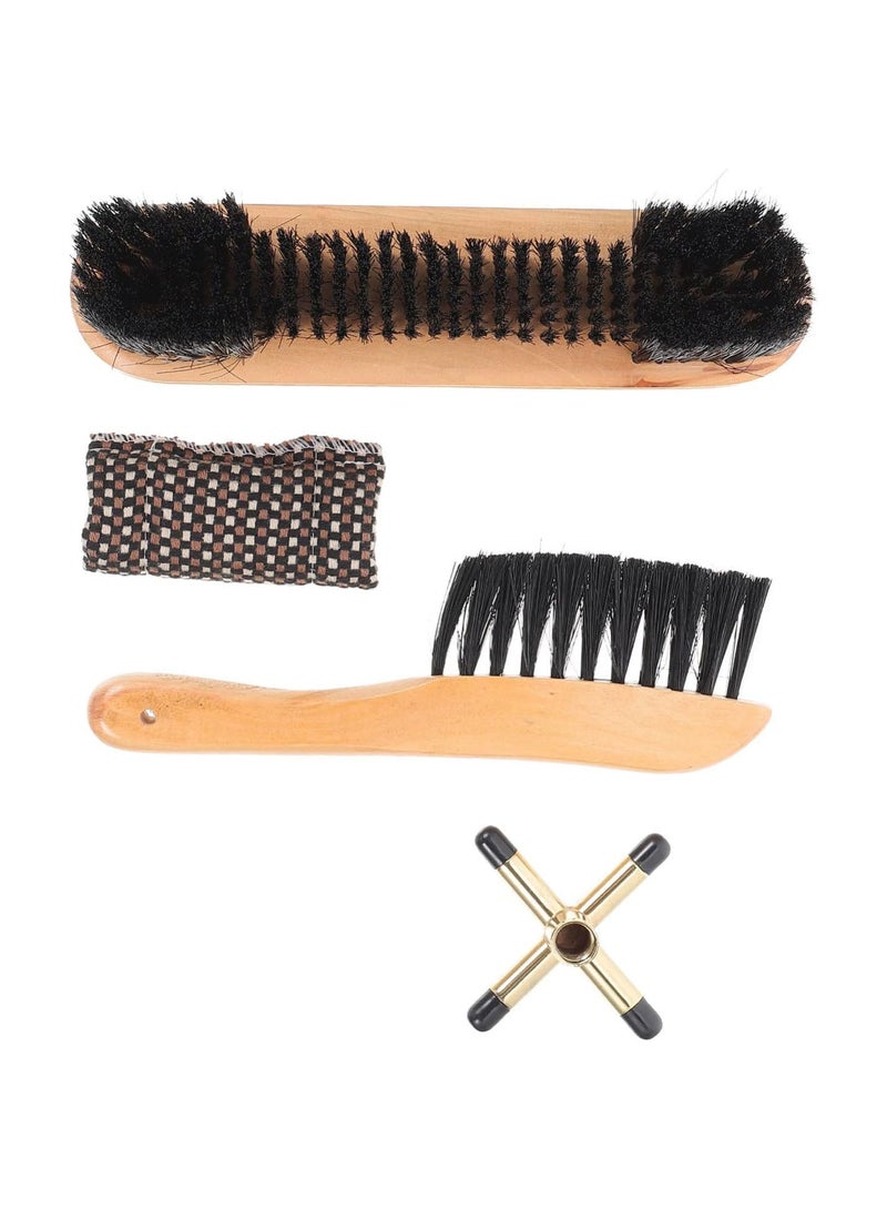 GGOOT Billiards Pool Table and Rail Brush with Billiard Cue Shaft Slicker Snooker Cloth Cleaner - Image 1
