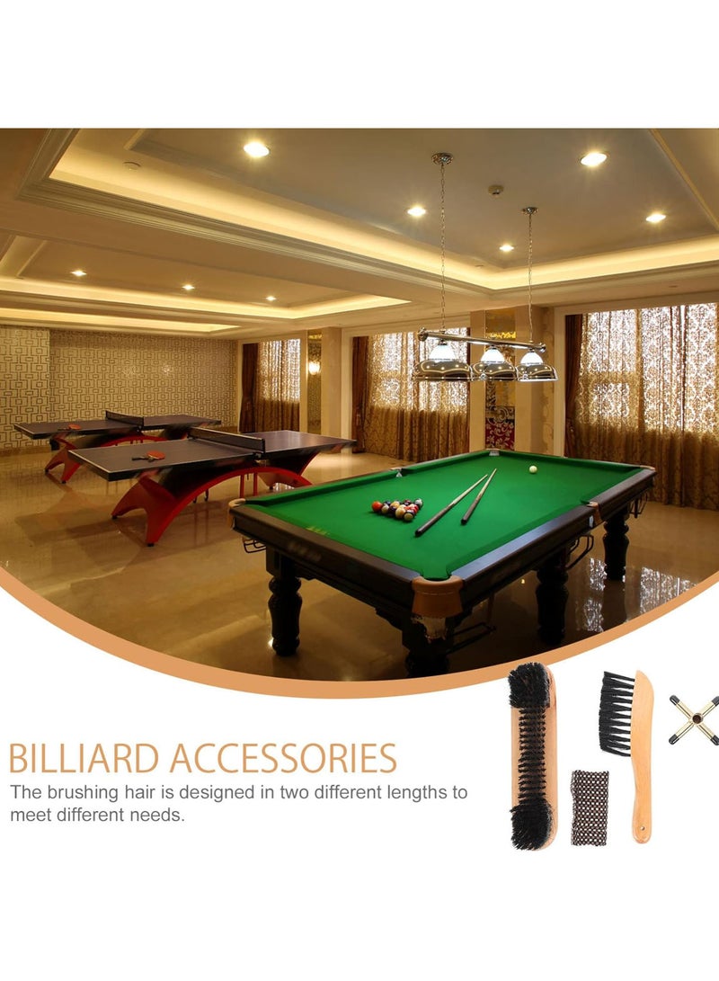 GGOOT Billiards Pool Table and Rail Brush with Billiard Cue Shaft Slicker Snooker Cloth Cleaner - Image 4