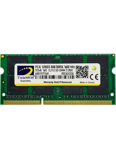 TwinMOS DDR3 8GB 1600MHz 1.35V Low Voltage Notebook Ram (MDD3L8GB1600N) 