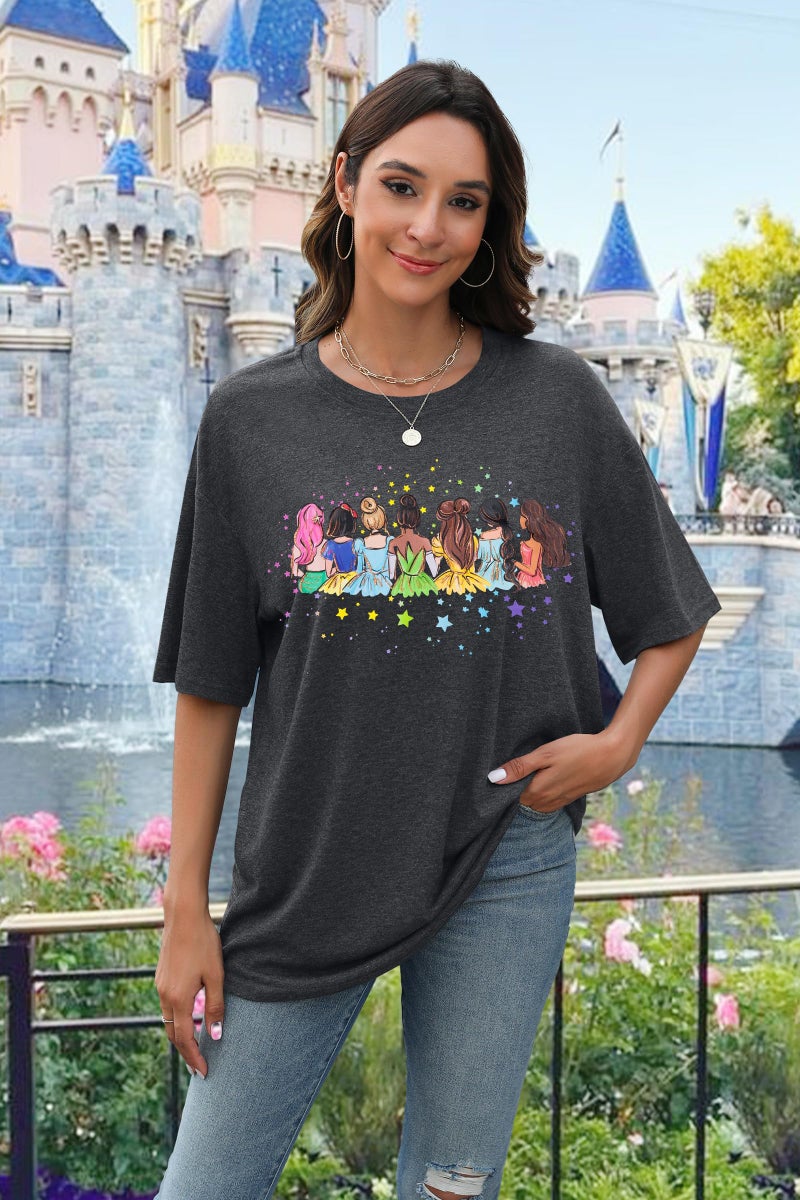 UNIQUEONE Magical Shirt for Women: Magic Kingdom Tshirt Princess Shirt Family Vacation Trip Tee - Image 3