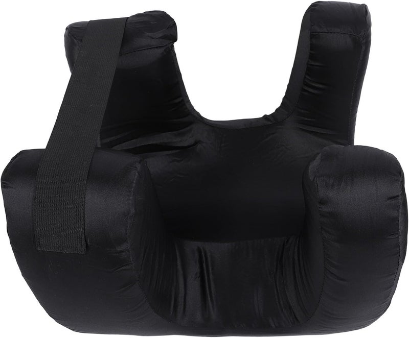 Face Down Pillow Memory Foam Sleeping Pillow, Soft and Comfortable for Home and Travel, Unique Design Prevents Slipping, Premium Cotton Fill Material, Enhances Sleep Quality (Black) - Image 4