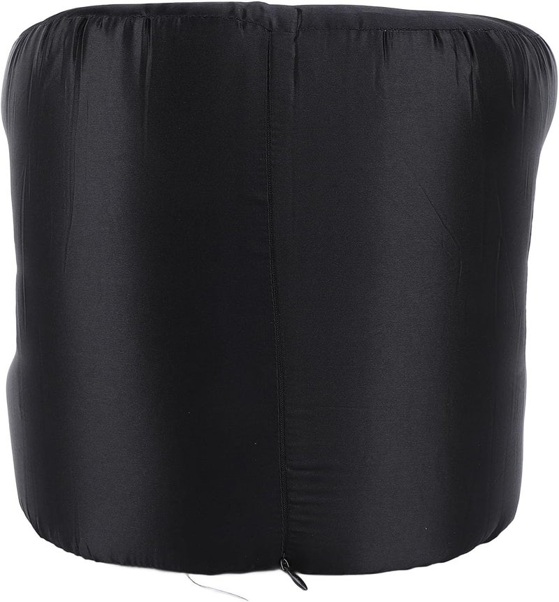 Face Down Pillow Memory Foam Sleeping Pillow, Soft and Comfortable for Home and Travel, Unique Design Prevents Slipping, Premium Cotton Fill Material, Enhances Sleep Quality (Black) - Image 2