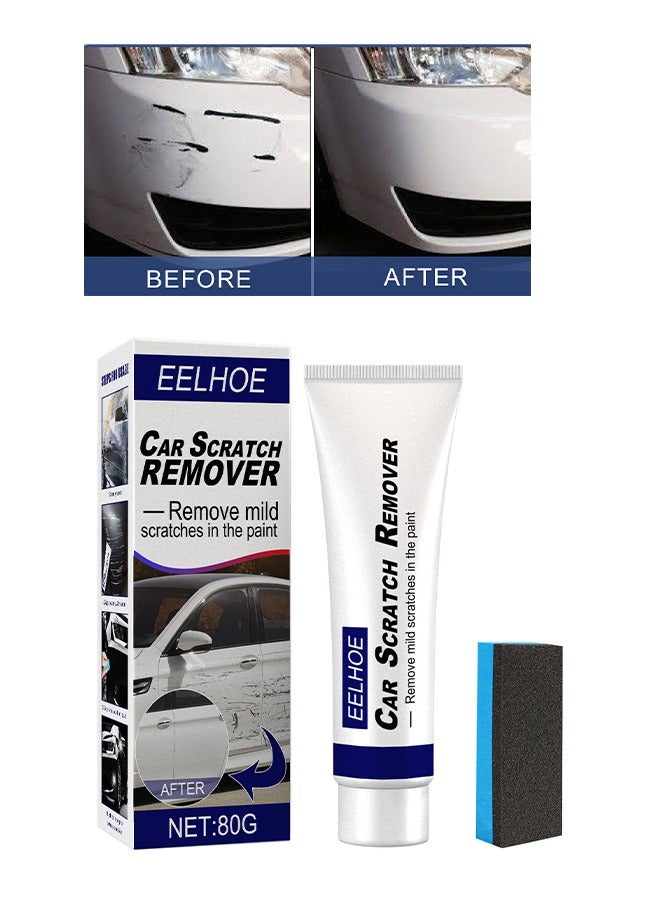 Homonth Car Scratch Remover, Car Body Compound, Scratch Removal Kit, Polishing Paste for Repairing Small Paint Scratches, Marks, Water Spots, Swirls, Blemishes 80G  - Image 1
