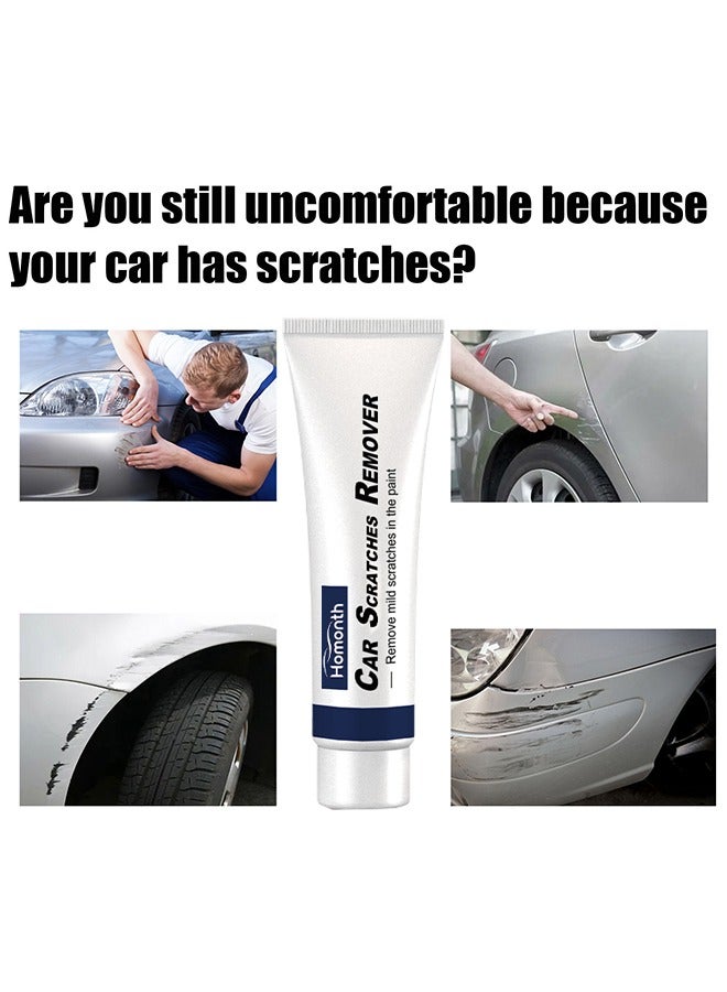 Homonth Car Scratch Remover, Car Body Compound, Scratch Removal Kit, Polishing Paste for Repairing Small Paint Scratches, Marks, Water Spots, Swirls, Blemishes 80G  - Image 3