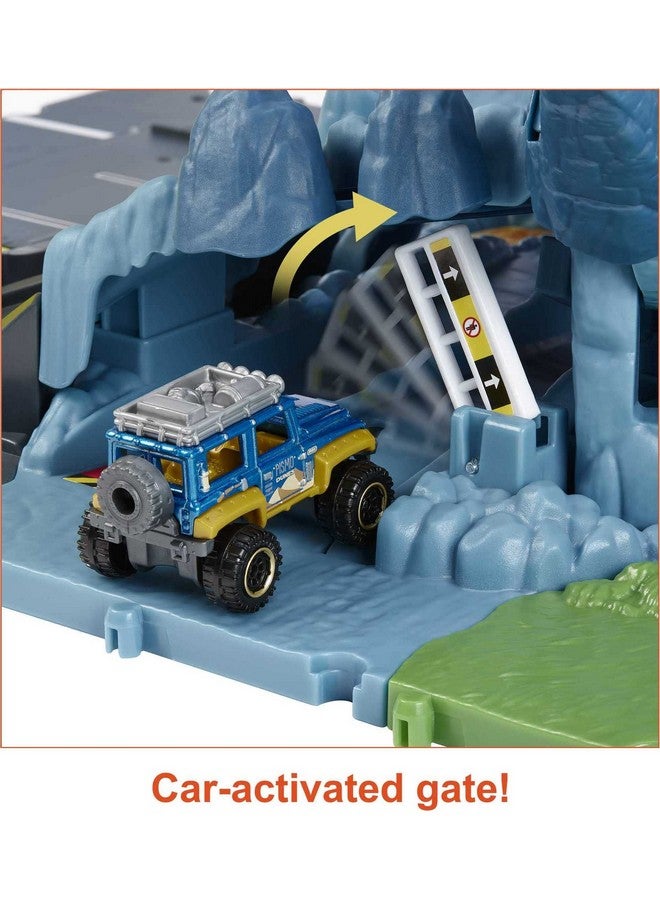 Cars Playset Action Drivers Volcano Escape With 1 Toy Car Kid & Caractivated Features "Lava" Explosion