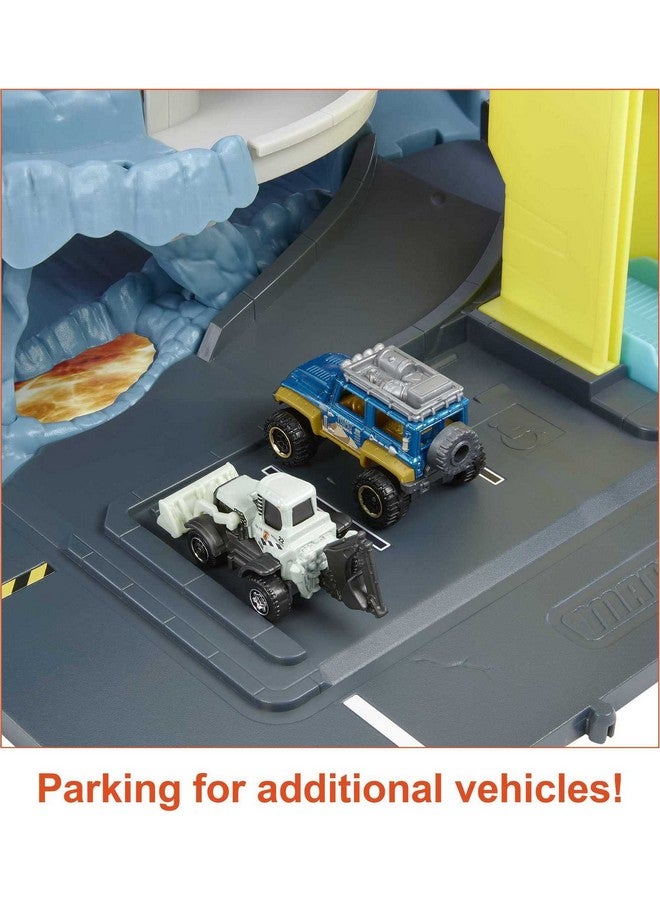 Cars Playset Action Drivers Volcano Escape With 1 Toy Car Kid & Caractivated Features "Lava" Explosion