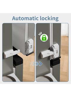 Generic Child Proof Refrigerator Lock,White Fridge Door Lock for Kids,Babies & Pets No Drill Installation,Multi-Device Kit (3 Pack)  - Image 2