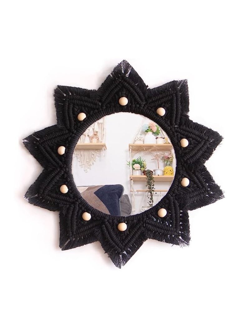Generic Boho macrame Wall Hanging Mirror  - Image 1