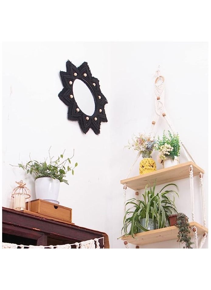 Generic Boho macrame Wall Hanging Mirror  - Image 3