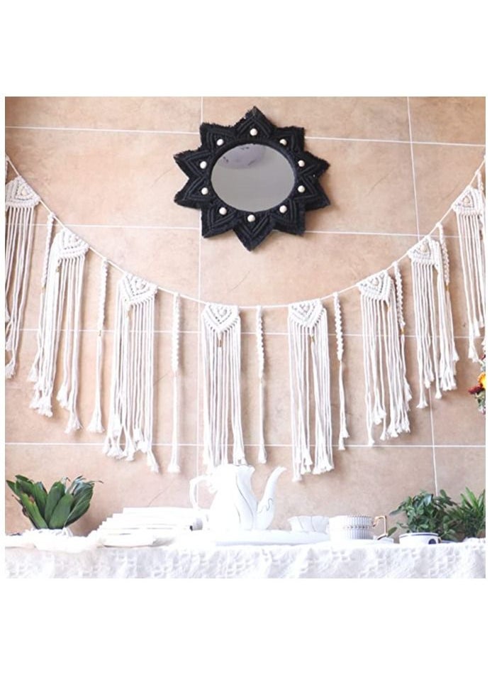 Generic Boho macrame Wall Hanging Mirror  - Image 4