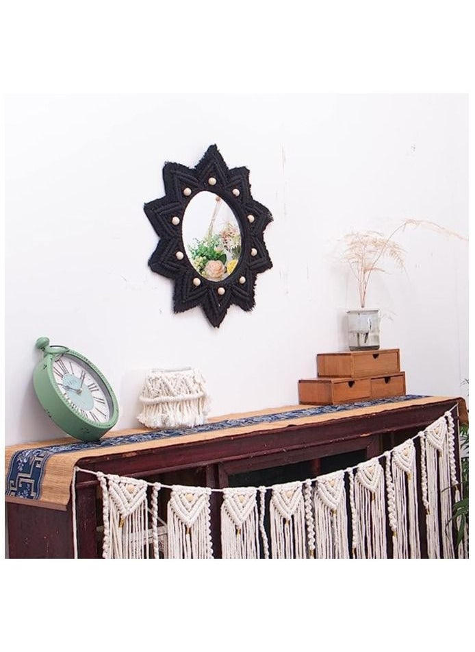 Generic Boho macrame Wall Hanging Mirror  - Image 2