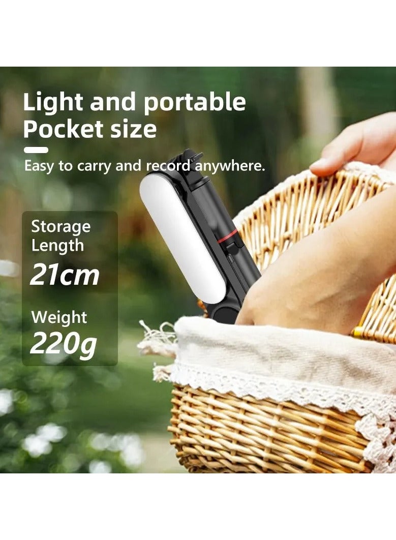 Stable Selfie Stick Tripod with Fill Light, 44 Inch Extendable Selfie Stick with Wireless Remote and Tripod Stand 360 Rotation for iPhone 15/14/13/12/11 Pro/XS Max/XS/XR/X/8/7, Samsung and Smartphone  - Image 2