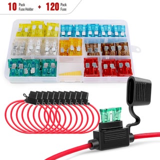 Nilight - 50029R 120 Pcs Standard Blade Fuse 5A/7.5A/10A/15A/20A/25A/30A AMP Assorted Set with 10 Pack 14AWG ATC/ATO Inline Fuse Holder, 2 Years Warranty, 1 Count (Pack of 10) - pzsku/Z5F684FDD7B76918395EAZ/45/1749374297/d57ee6e2-d9a1-4a4a-98f7-8e65d238aff2