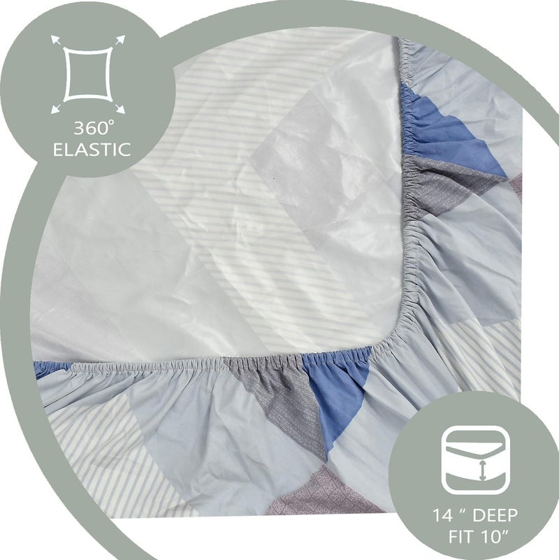 FRESH FROM LOOM Ultra-Soft Microfiber Mattress Protector Cover - King Size Bed | Wrinkle-Free, Waterproof, and Hypoallergenic (78x72 Inches | 360° Elasticated), Multicolor - Image 5