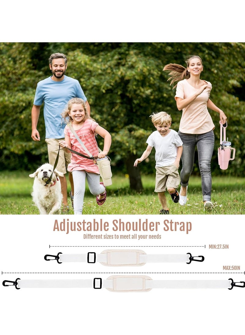 Generic - Water Bottle Carrier Bag for Stanley 40oz Tumbler, Water Bottle Holder with Pouch and Adjustable Strap, Sleeve Accessories with Pocket for 40oz Cup - Image 1
