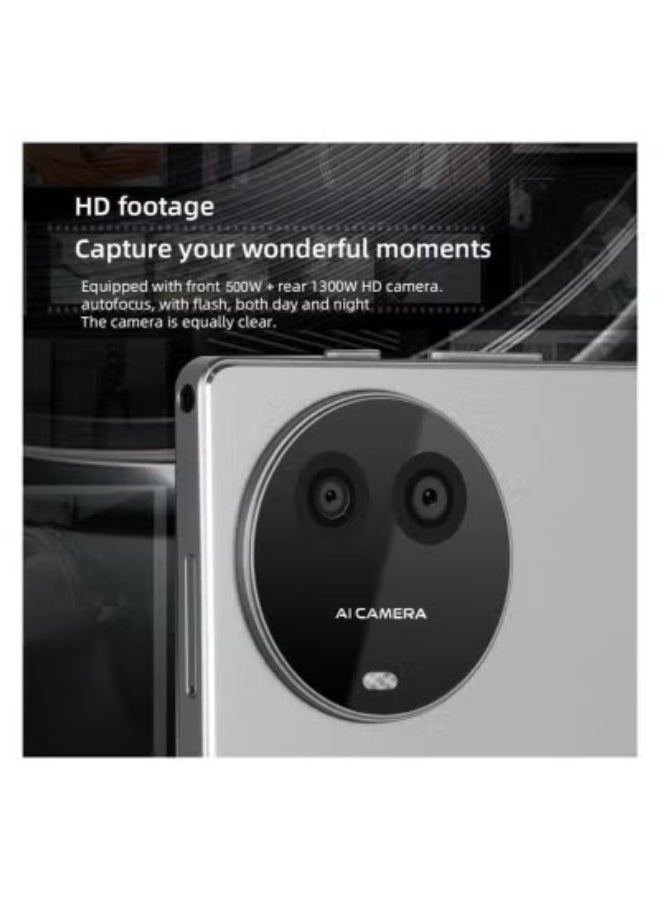 X - Prime 10.1-Inch HD AMOLED Android Tablet with 8GB RAM, 256GB ROM, Dual SIM 5G + Wi-Fi, High-Speed Internet, Dual Cameras, Slim Lightweight Design, Long Battery Life, Perfect for Study, Work, Streaming, Zoom & Google Meet, Travel-Friendly – Grey - Image 2