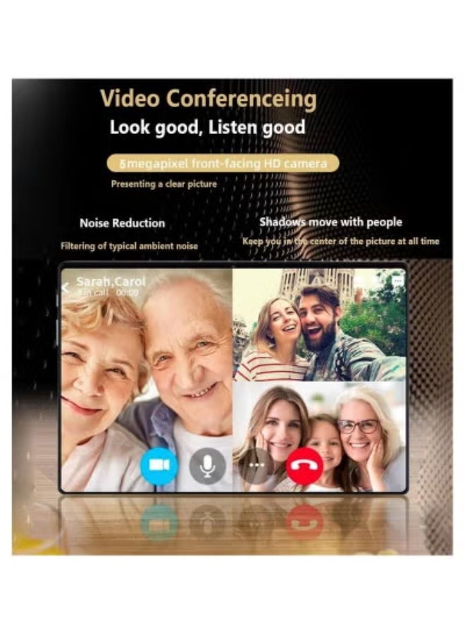 X - Prime 10.1-Inch HD AMOLED Android Tablet with 8GB RAM, 256GB ROM, Dual SIM 5G + Wi-Fi, High-Speed Internet, Dual Cameras, Slim Lightweight Design, Long Battery Life, Perfect for Study, Work, Streaming, Zoom & Google Meet, Travel-Friendly – Grey - Image 3