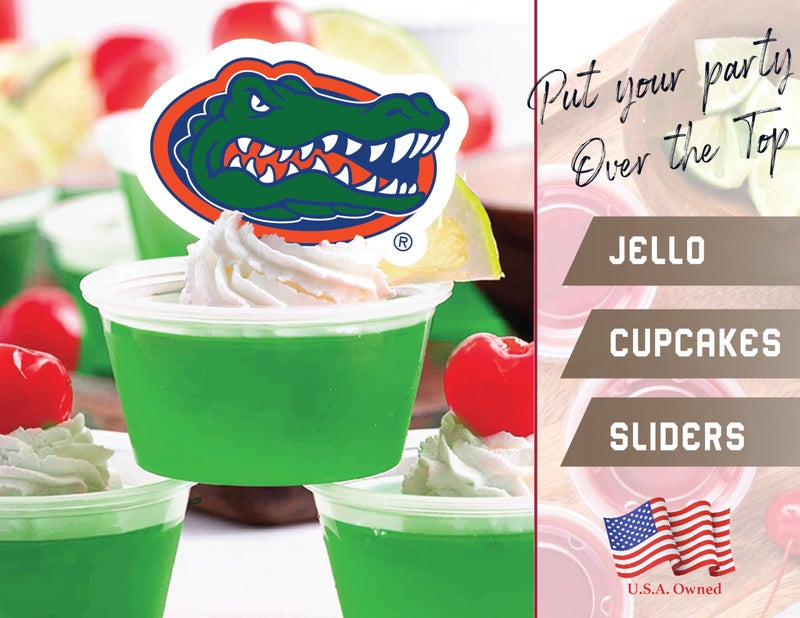 PartyKandy Florida Gators Cupcake Toppers (24 Pcs) University of Florida Party Supplies for Gators Football  Birthday Gift  Graduation Party Decorations (Florida Gators) - Image 5