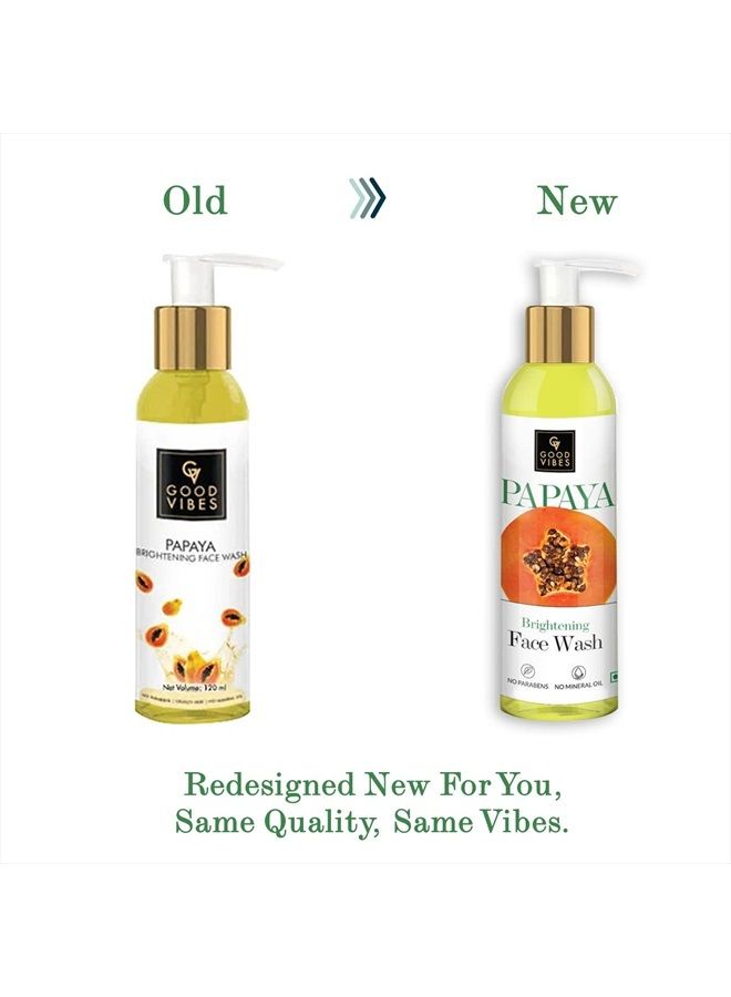 Good Vibes Brightening Face Wash - Papaya (120ml) - Image 2