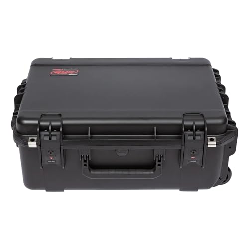 SKB iSeries 10063 Waterproof Compact Hard Case Polypropylene Shell with Cubed Foam and Durable Latches for Travel Storage Black