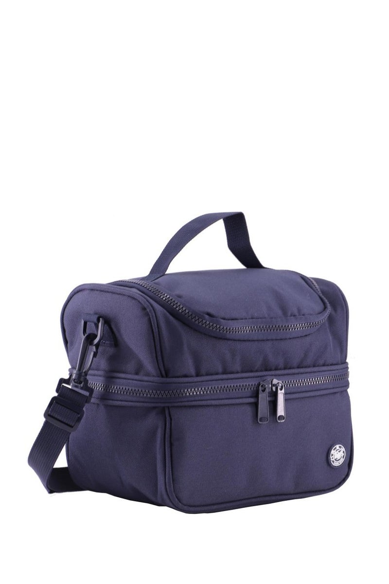 Atrium Big Zipper Lunch Bag Solid Navy - Image 1