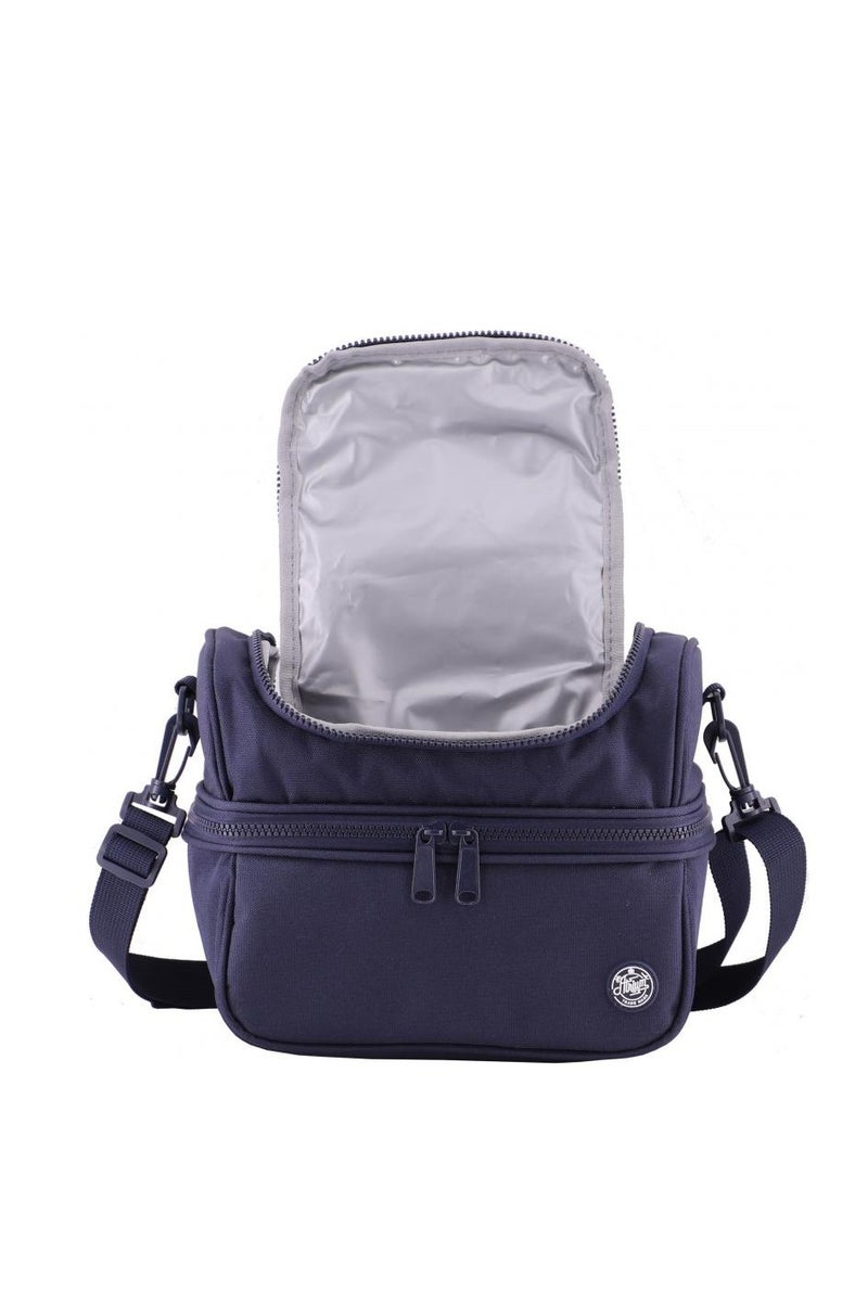 Atrium Big Zipper Lunch Bag Solid Navy - Image 2