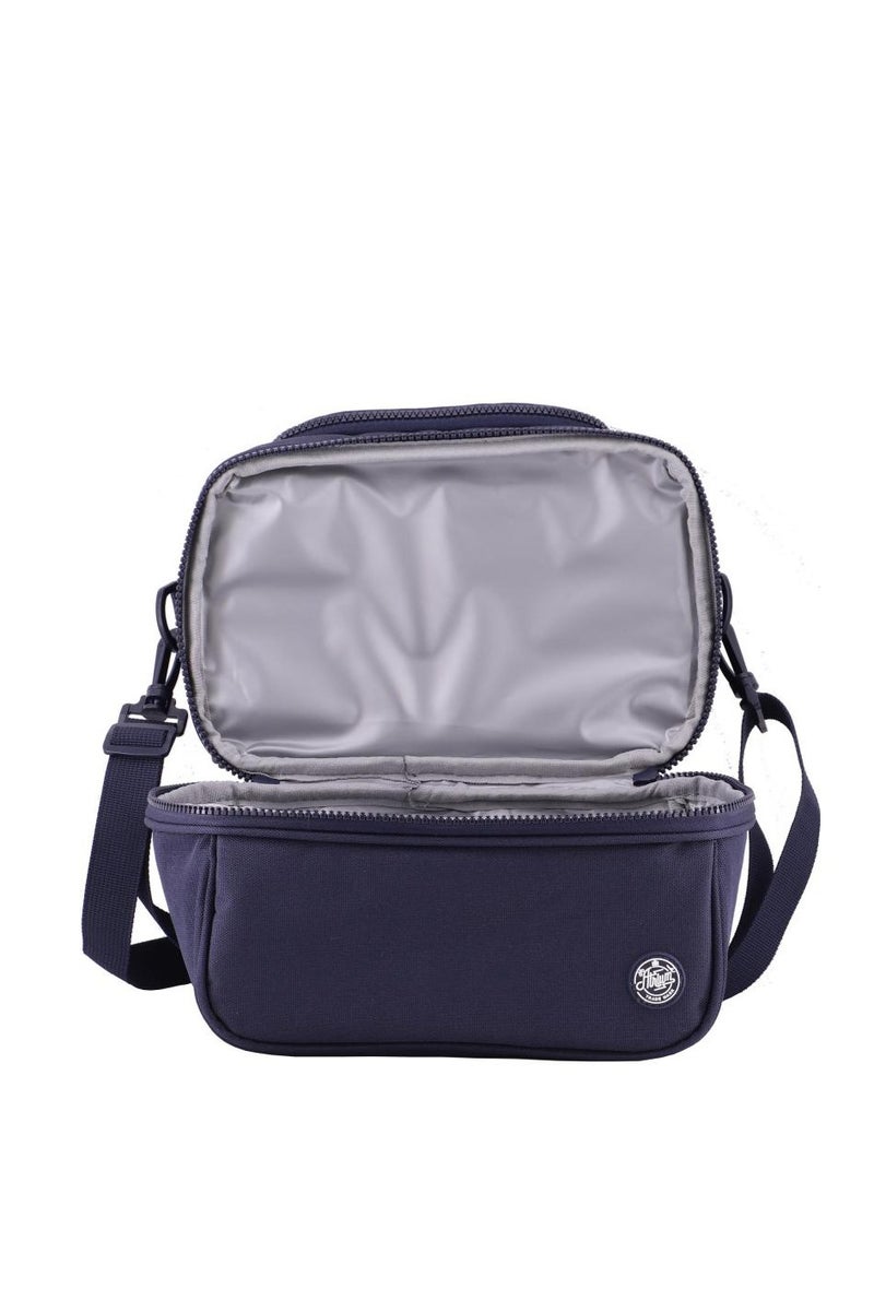 Atrium Big Zipper Lunch Bag Solid Navy - Image 3
