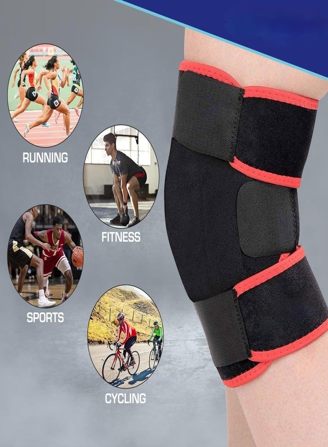 DHARAFIT Knee Brace Pair - Compression Knee Cap for Men Pain Relief & Women - Knee Support for Men Gym, Running, Arthritis, Joint Pain, Meniscus Tear, Arthritis, Injury Recovery (Multi, 1 Pair) - Image 3