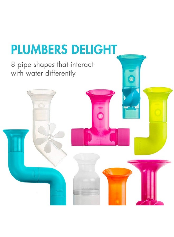 BOON Boon Bundle Baby and Toddler Bath Toys - Includes Boon Pipes, Cogs, and Tubes Bathtub Toys - Toddler Sensory Toys - Multicolored - 13 Count - Ages 12 Months and Up  - Image 4